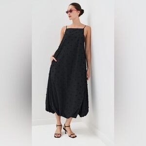 NWT*Tibi Women’s Tech Swiss Dot Square Neck Cami Dress - size 2